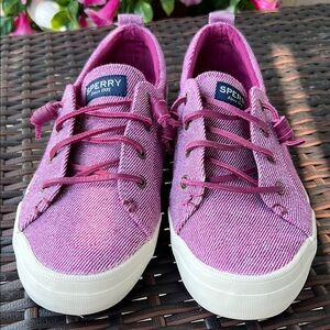 Sperry Fuchsia Canvas Sneakers